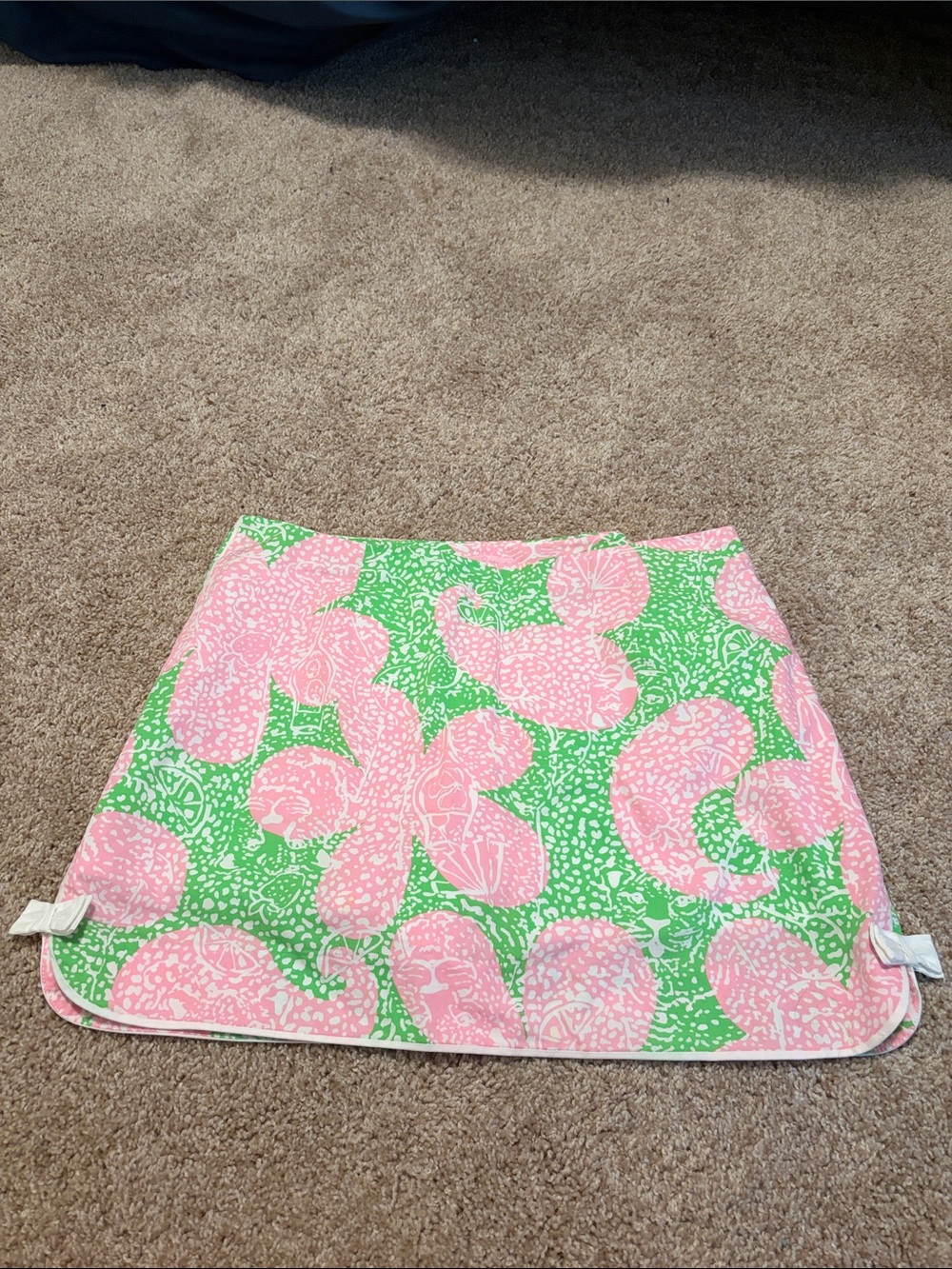Lilly Pulitzer Pink & Green Paisley Mini Skirt